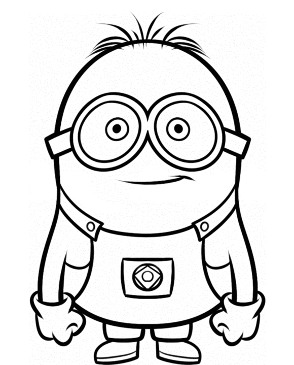 Minionki kolorowanki